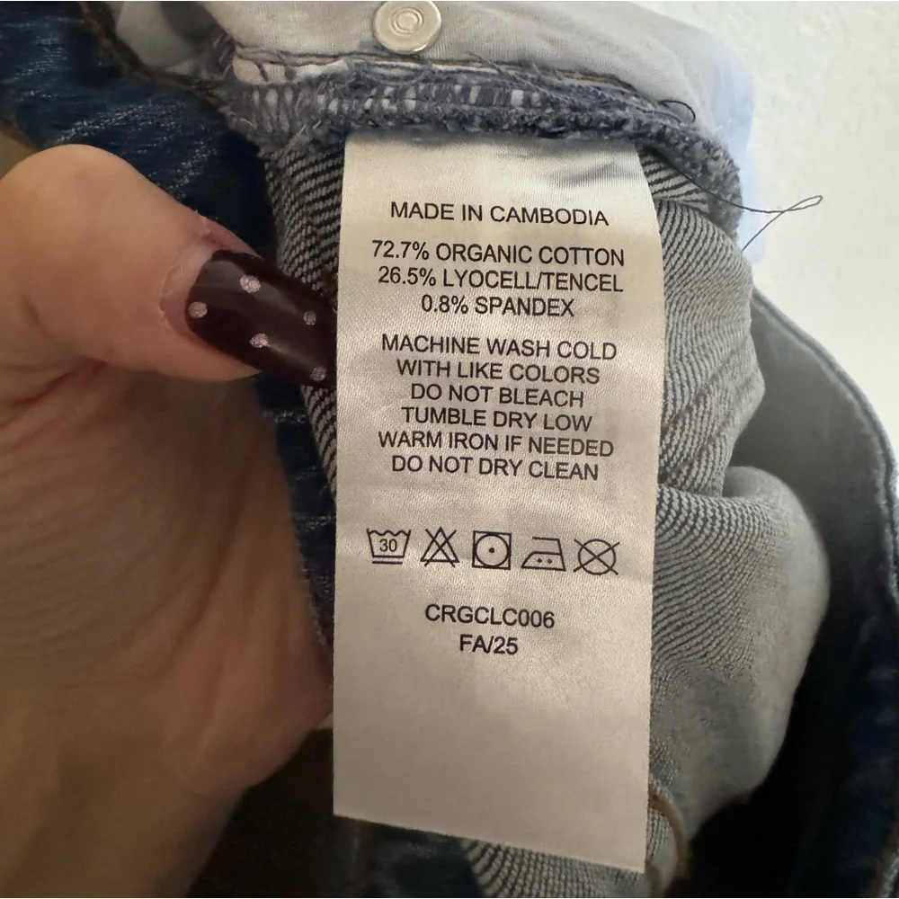 Quince Bella Stretch Barrel Jeans Size 27 in Atlantic Blue - Picture 9 of 11